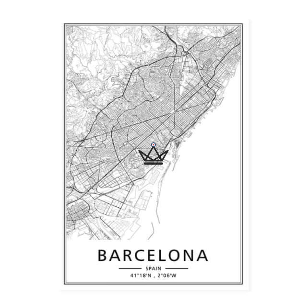 Mapa de la ciudad carteles — vista 14
