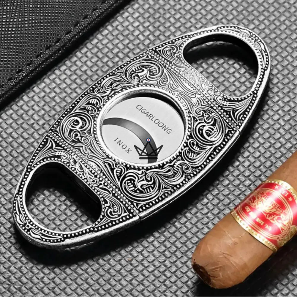 Coffret Cigare Incisum Heritage — Briquet + Coupe-Cigare + Cendrier Gravé Baroque | Or · Cuivre · Argent — image 10