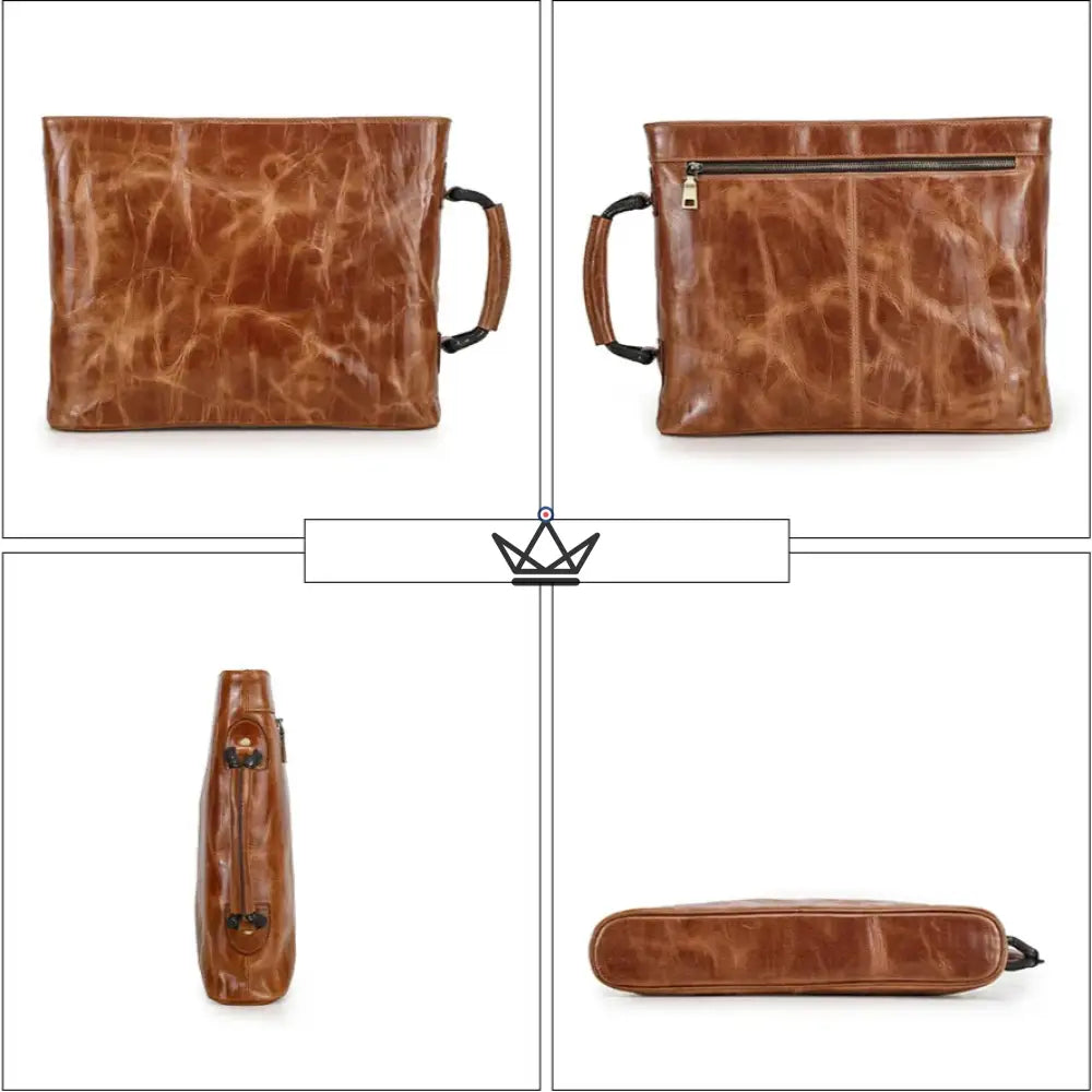 Customizable leather work bag - Voyageur Diplomate — view 9