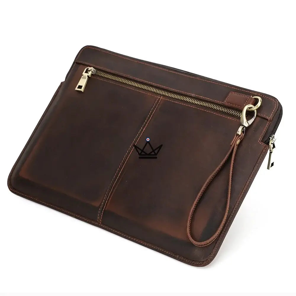 Customizable leather sleeve for MacBook AIR & PRO - Voyageur Centurion — view 14