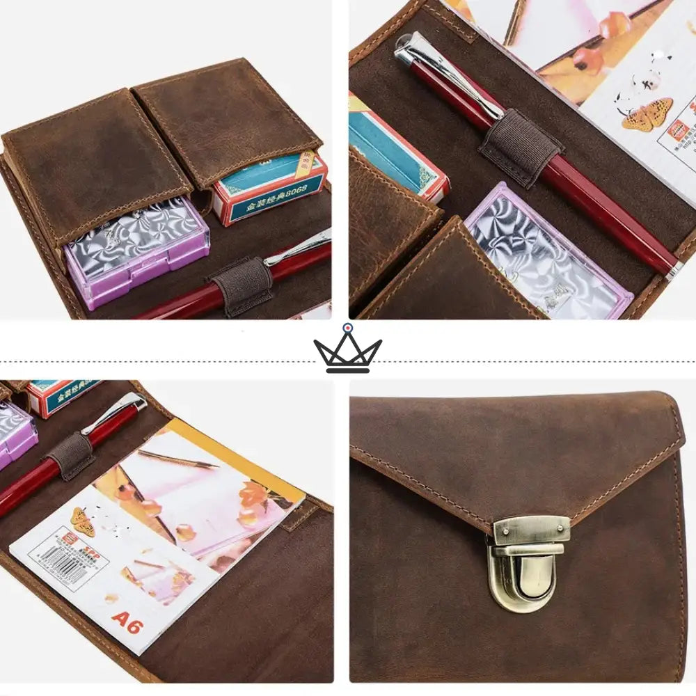 Customizable genuine leather playing card case — VOYAGEUR Cards — view 3