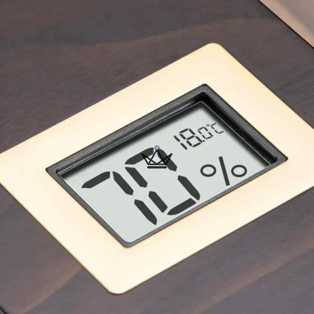 Zigarrenhumidor Elegancia Vision — spanische Zeder, Glasdeckel, 55 Zigarren, Digital-Hygrometer, 4 Ausführungen – Ansicht 10