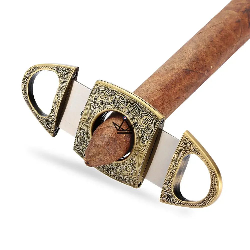 Prestige Heritage Edition Pack — Triple Torch Blue Flame Lighter & 24mm Double Blade Guillotine Cutter | Eternal Silver · Vintage Gold · Original Grey · Collector's Box Included — view 5