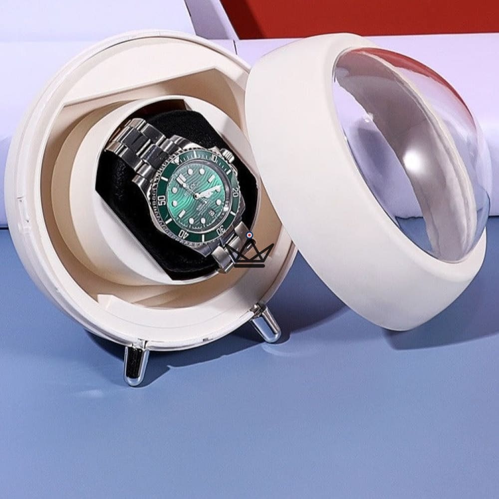 Automatic Watch Winder ORBITALIS — Globe Design, Silent Motor, 2 USB Modes — view 5