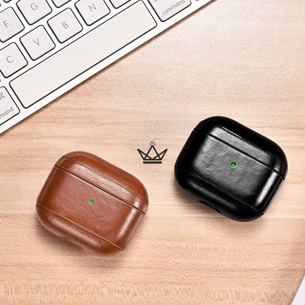 Leather Case for AirPods 3 - The CasePods Third — Brown