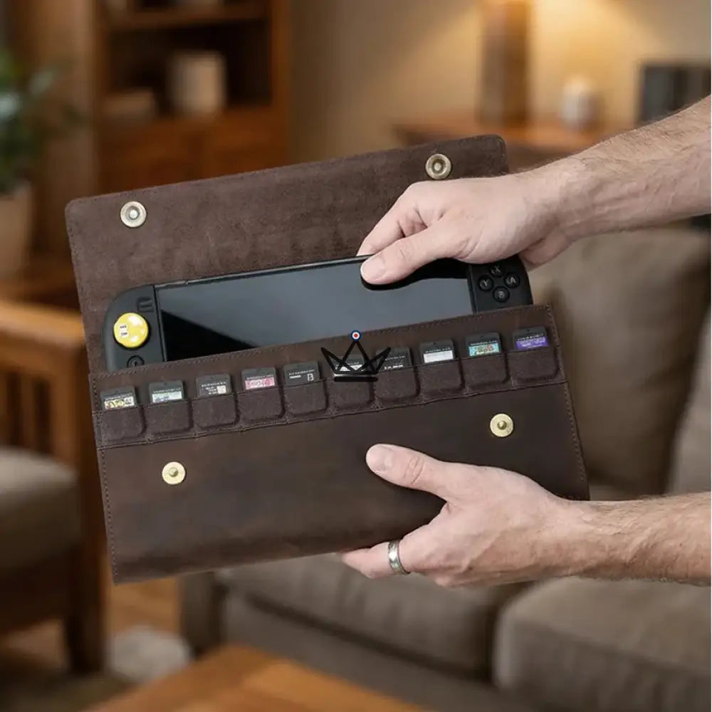 Customizable Leather Case Nintendo Switch 1st & 2nd Generation — VOYAGEUR Mario — Switch 2nd Gen