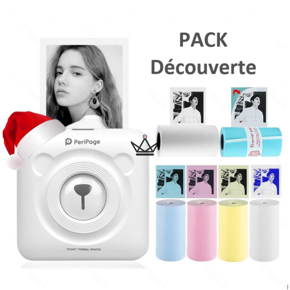 Pocket thermal printer - Teddy by l'Atelier — White / Discovery