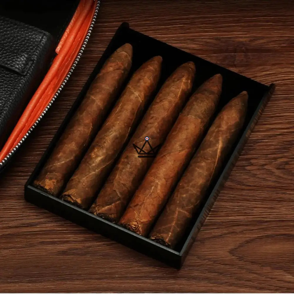 Humidor de viaje de cuero - Estilo del espectro - vista 6