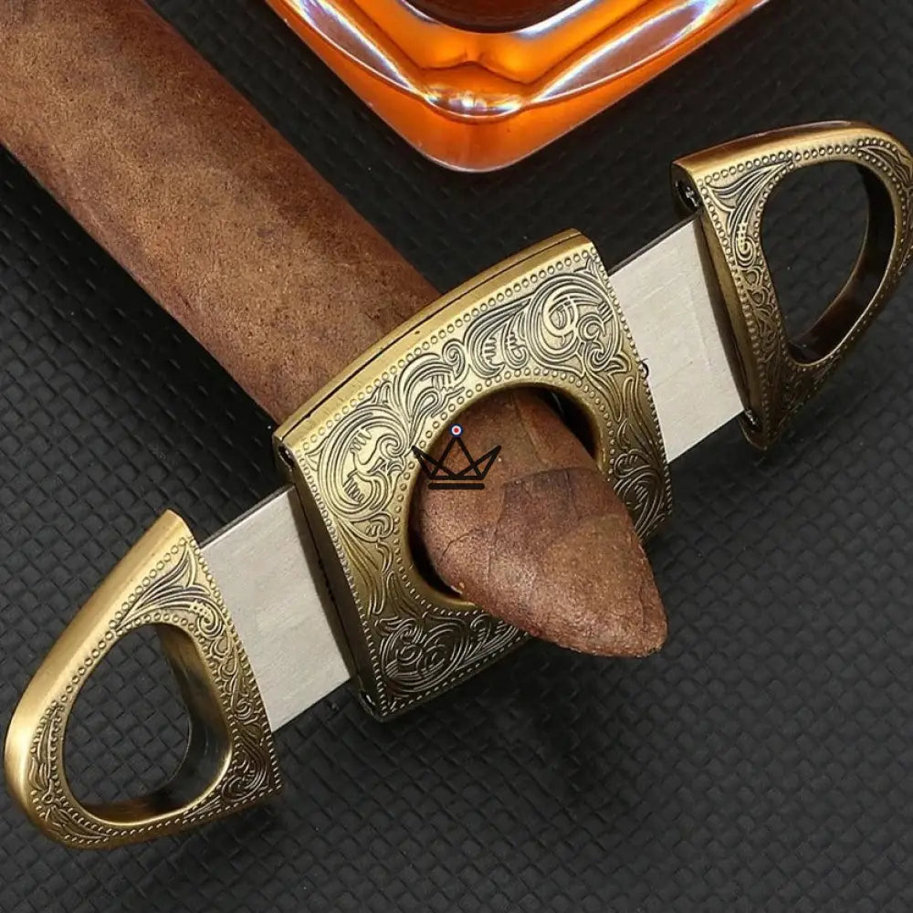 Héritage Edition Cigar Cutter — Vintage Gold or Original Gray, 9.4 x 4.4 cm — view 4