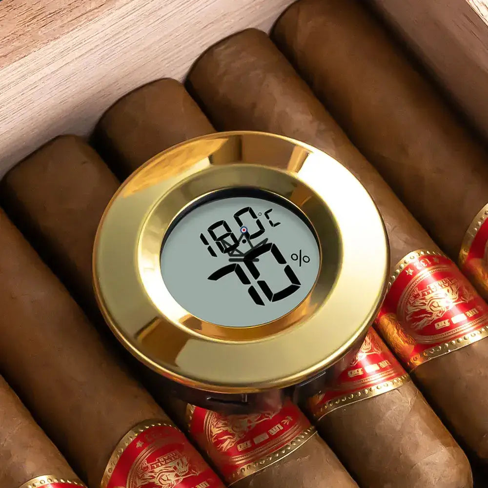 ELITEGUARD Elektronisches Zigarren-Hygrometer – LCD, Hygrometer & Thermometer | Zigarrenhumidor – Ansicht 5
