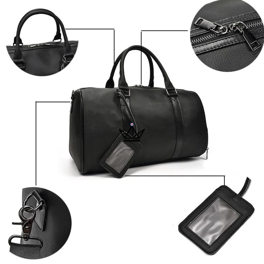 Bolso de viaje de cuero vintage - ARTHUR - vista 8