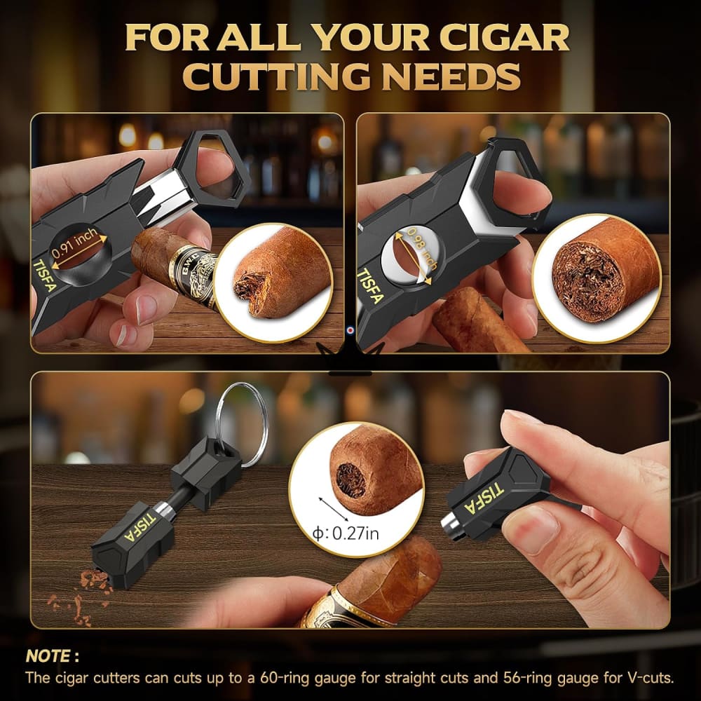 Horizon Linux Cigar Humidor — 25-35 Cigars, Glass Lid — view 7
