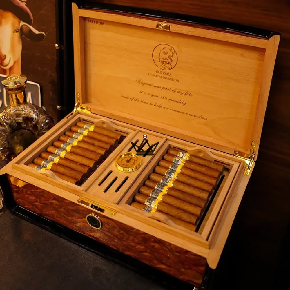 GUEVARA ELEGANZ Zigarrenhumidore – Fingerabdruck, spanische Zeder, hohe Sicherheit – Ansicht 8