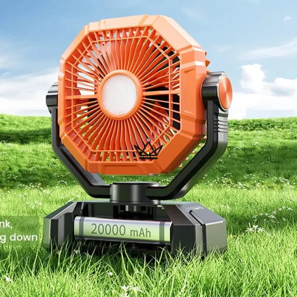NOELY Tragbarer Akku-Ventilator — 20.000 mAh, LED & Powerbank – Ansicht 13