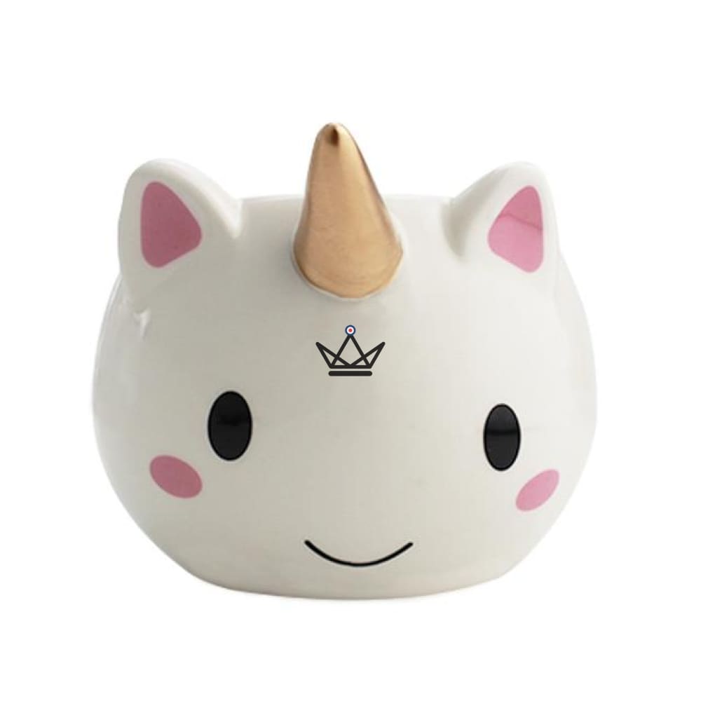 Mug de cerámica unicornio 3D - Cuerno de oro y oídos - 300 ml Mug de cerámica unicornio 3D - Cuerno de oro y oídos - 300 ml