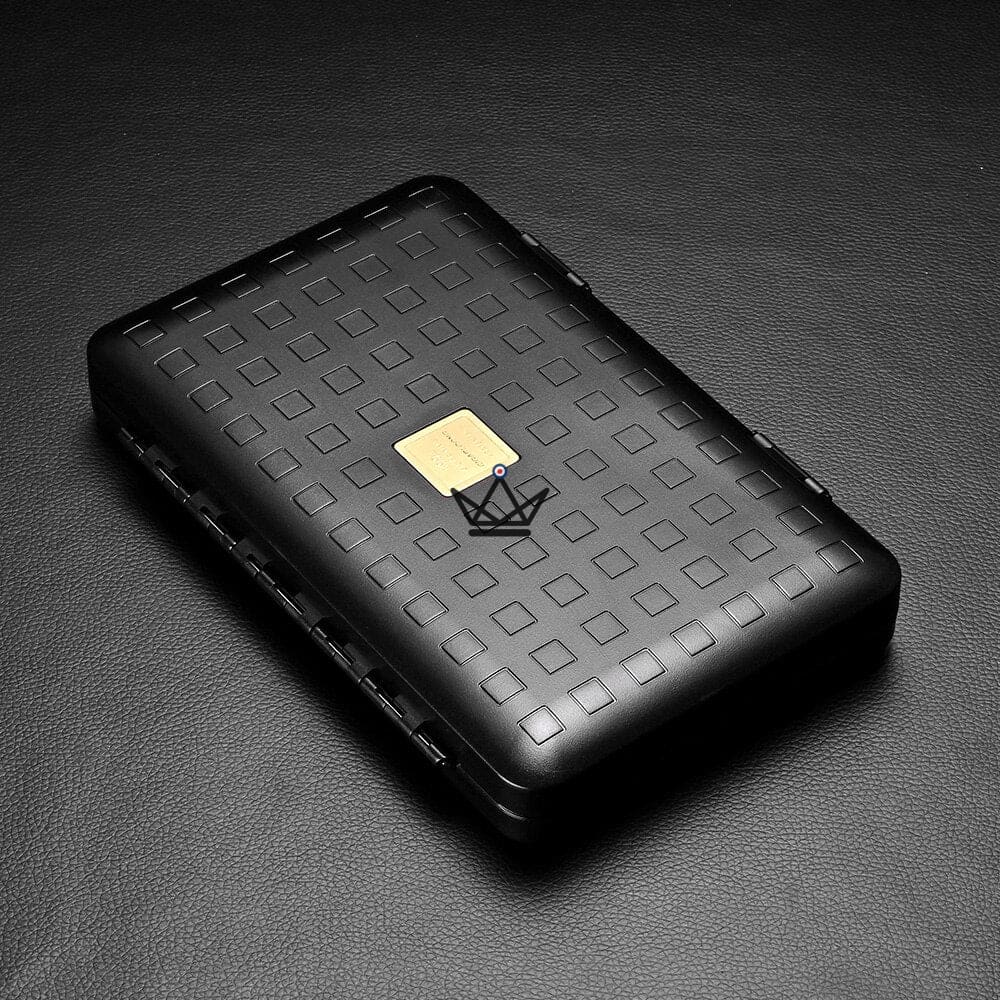 Ventus Caeli Cigar Case — Waterproof LDPE, Spanish Cedar, 5 Cigars, White / Black / Light Brown — view 5