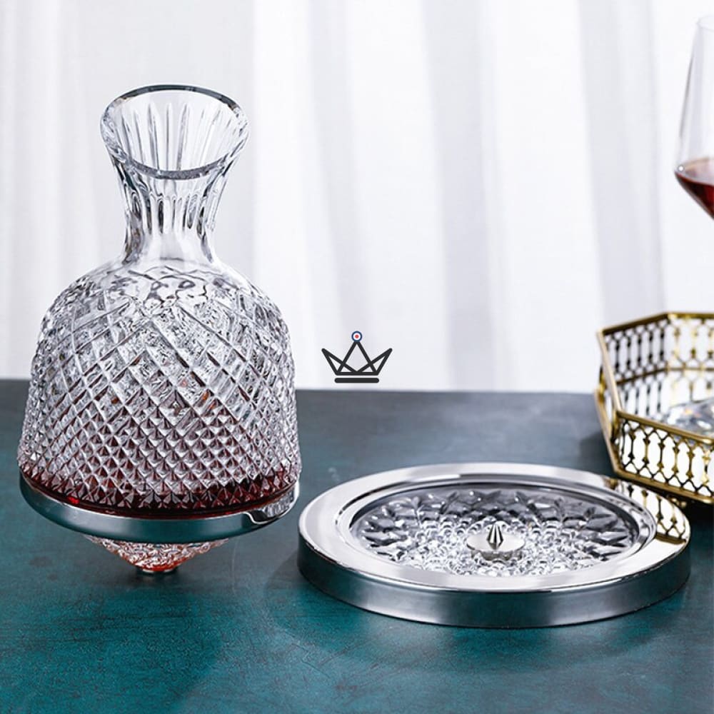 Rotierende Weinkaraffe - KingWine Luxe – Ansicht 5