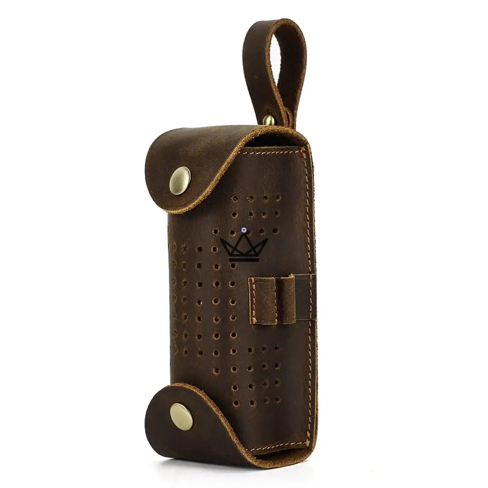 Customizable Leather Golf Ball Pouch –Voyageur Tee Golf | 3 Balls, 4 Tees — view 9