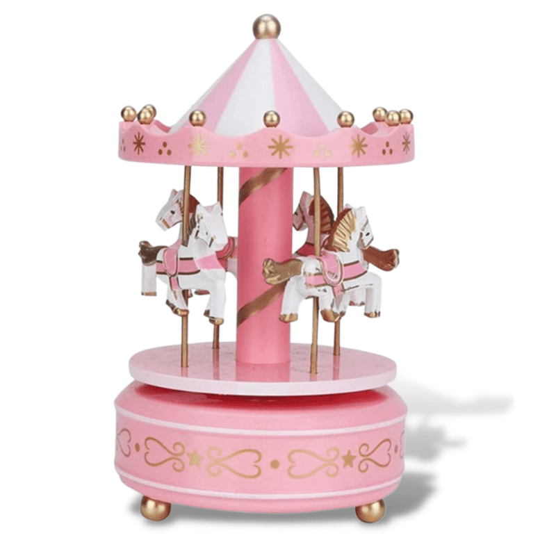 Boîte à Musique Carrousel Rose — photo 1