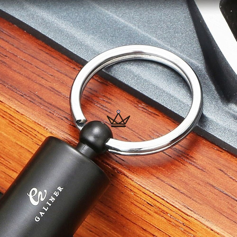 ZION Cigar Punch Cutter — 7 & 9 mm Die Cutter, Stainless Steel & ABS, Black | Collection Box Included — view 4