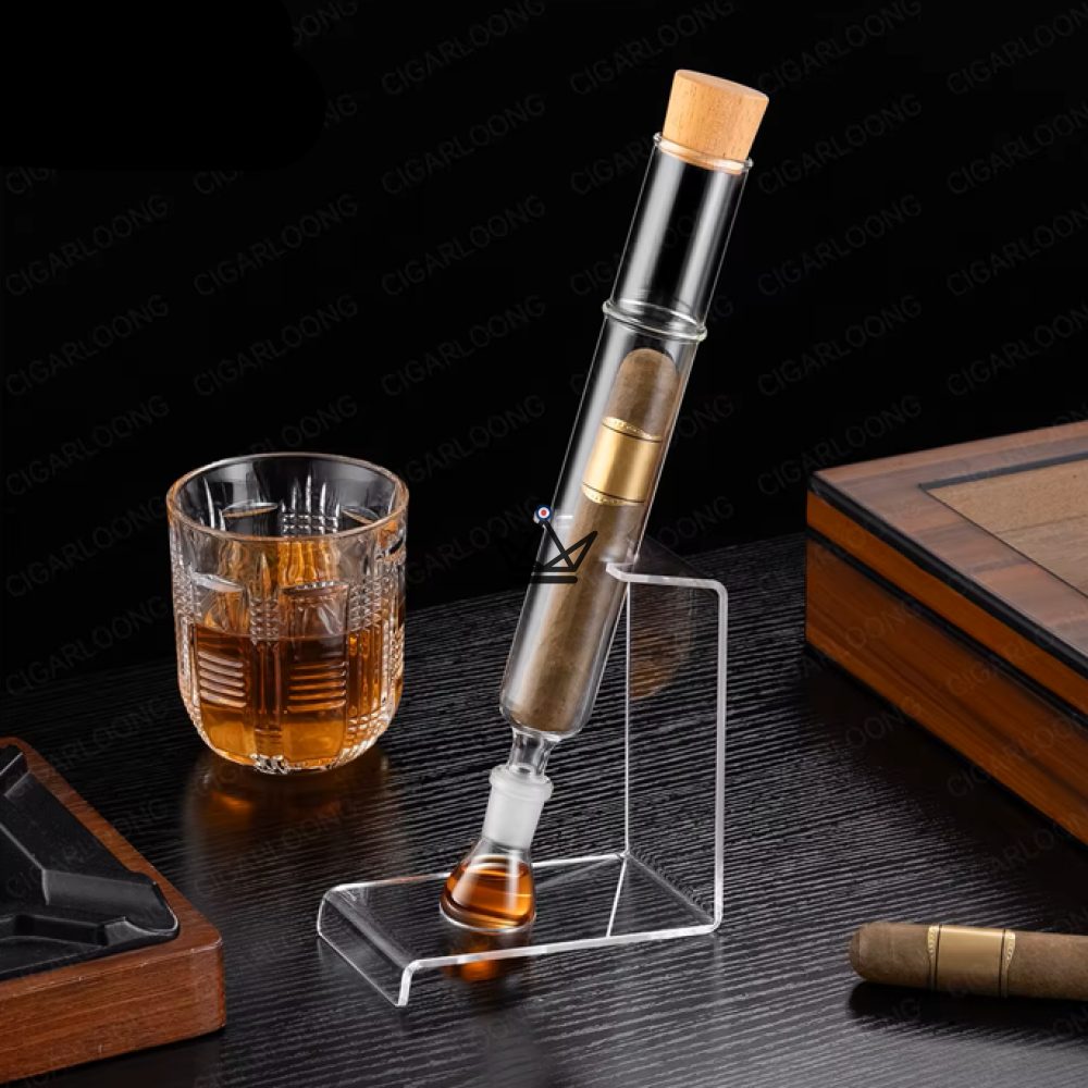 Infusio Cristal — infusor de cigarros de whisky y coñac | aromatización pasiva Infusio Cristal — infusor de cigarros de whisky y coñac | aromatización pasiva