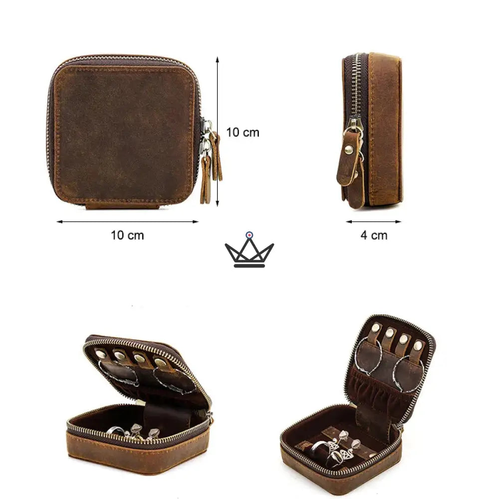 Customizable Leather Jewelry Box – Voyageur Nova — view 6