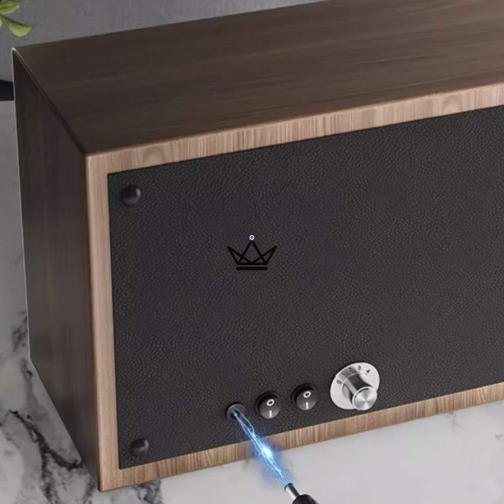 HEXAWIND Automatic Watch Winder — Walnut Wood, 6 Watches, LED, USB-C, 5 Modes — view 2