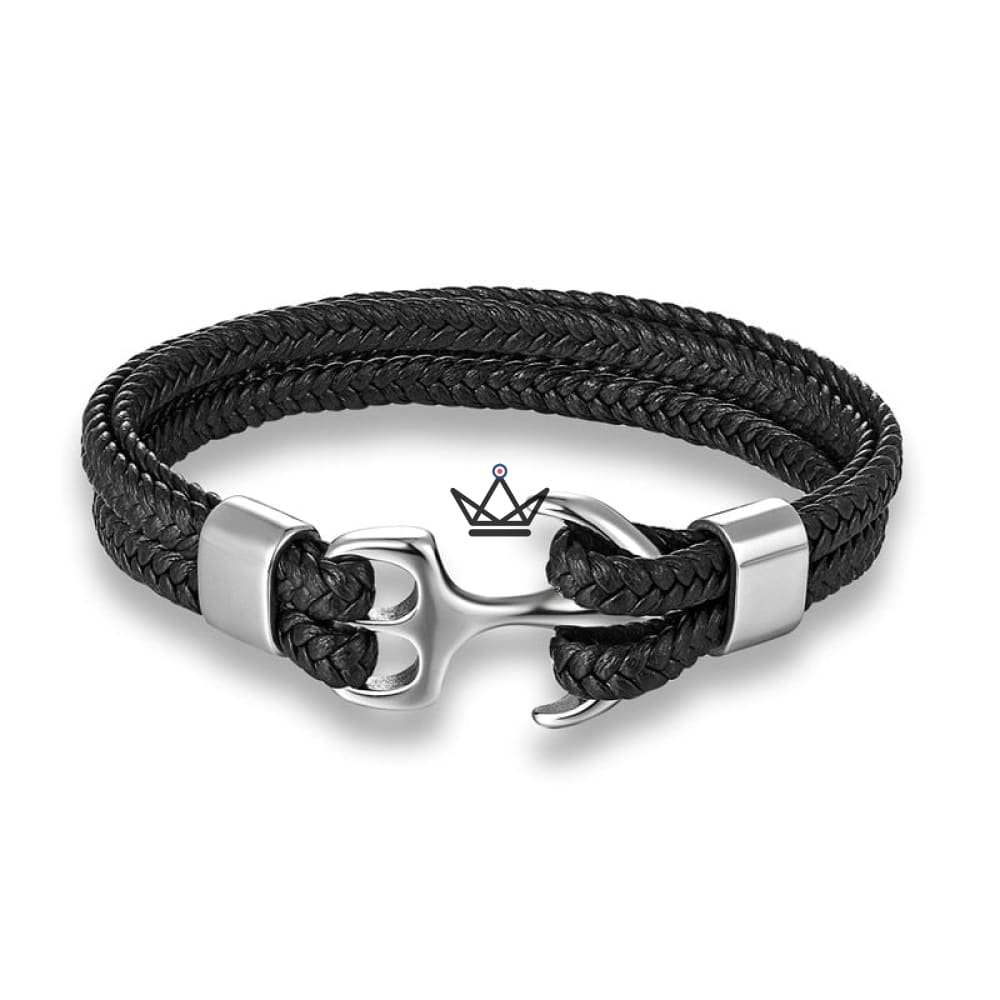 Neptune Twins Bracelet - Double Rope Anchor - 3 Finishes 3 Sizes — view 17