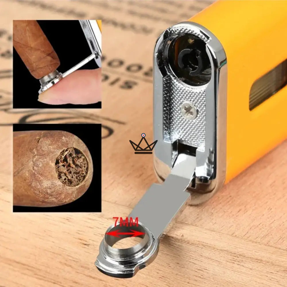 SPARKLE Torch Lighter — Blue Flame, Built-in Punch, Yellow · Red · Black | Collection Gift Set — view 3