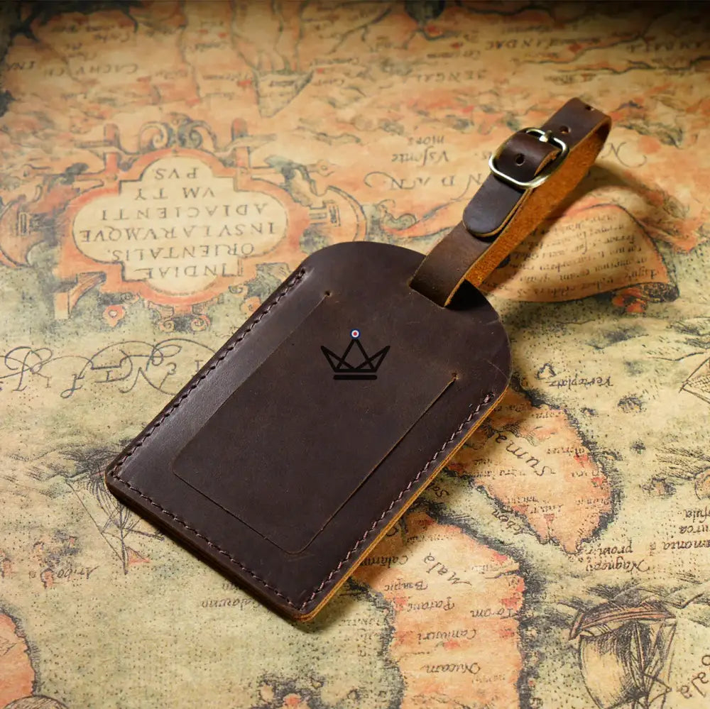 Étiquette à Bagage personnalisable en Cuir – Voyageur Tag — image 12