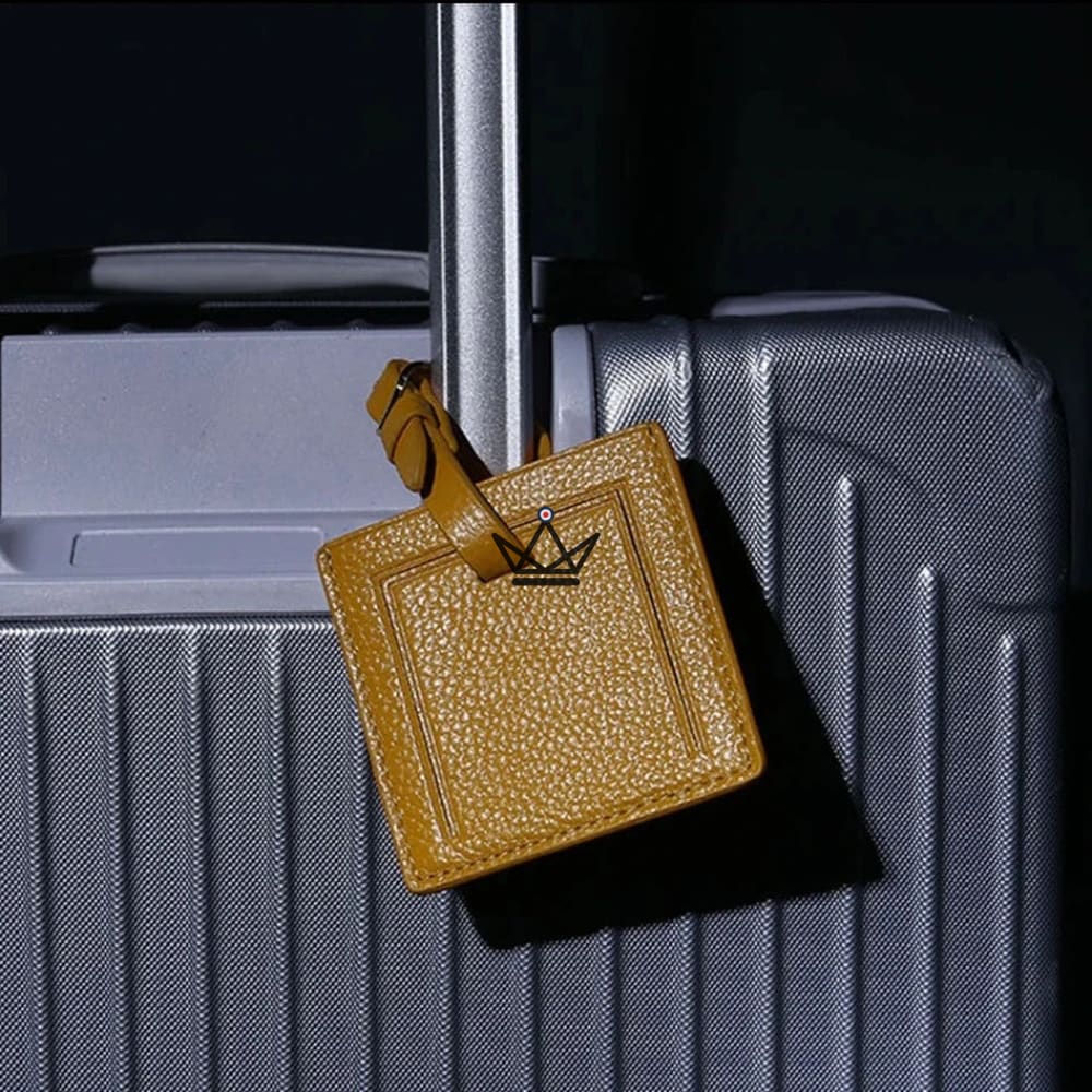 Personalisierbarer Gepäckanhänger aus Leder – Voyageur Wappen – Ansicht 17