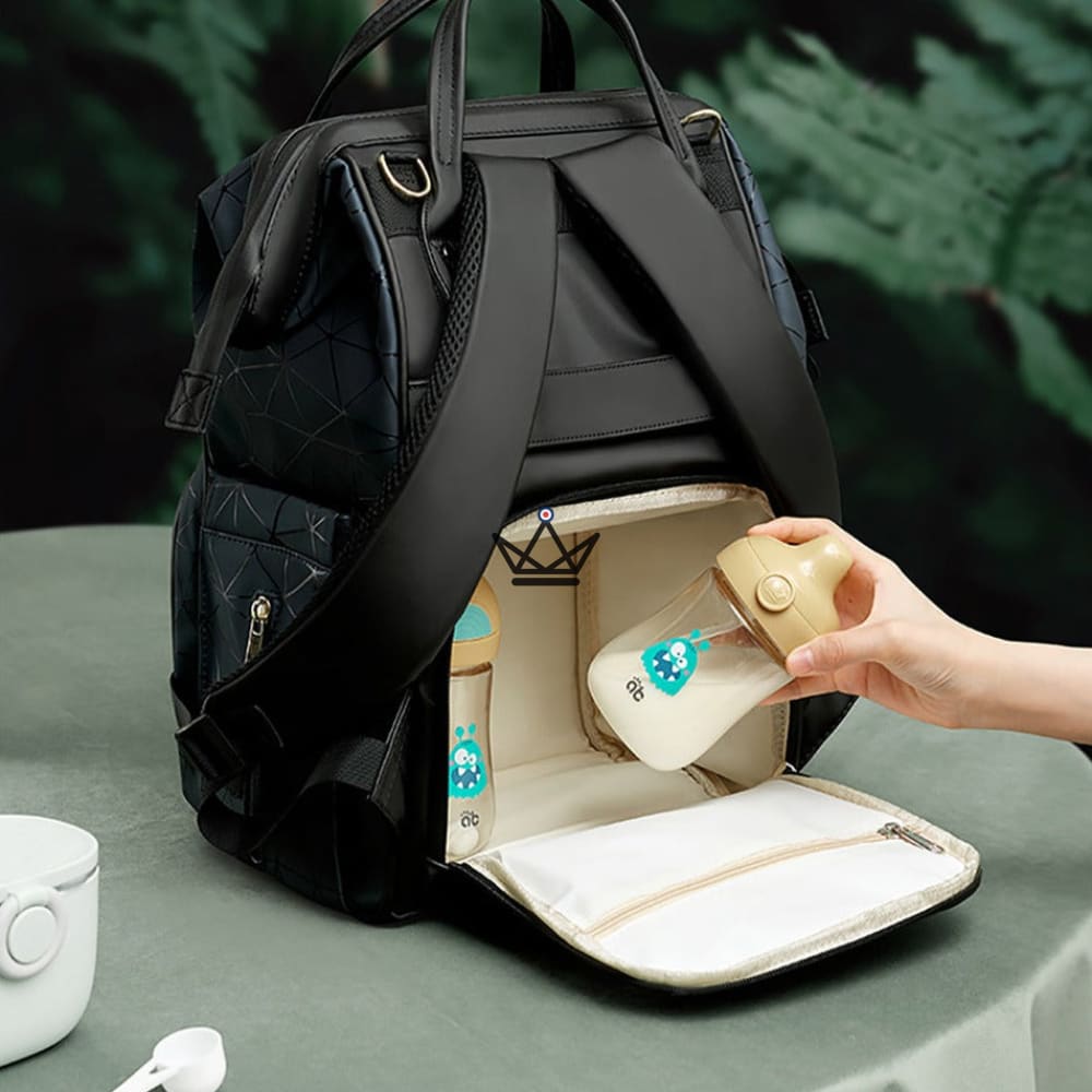 Umstandsrucksack / Wickeltasche - GEOMETRIX – Ansicht 3