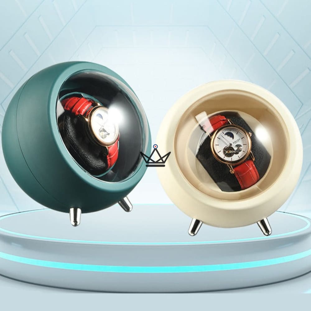 Automatic Watch Winder ORBITALIS — Globe Design, Silent Motor, 2 USB Modes — view 9