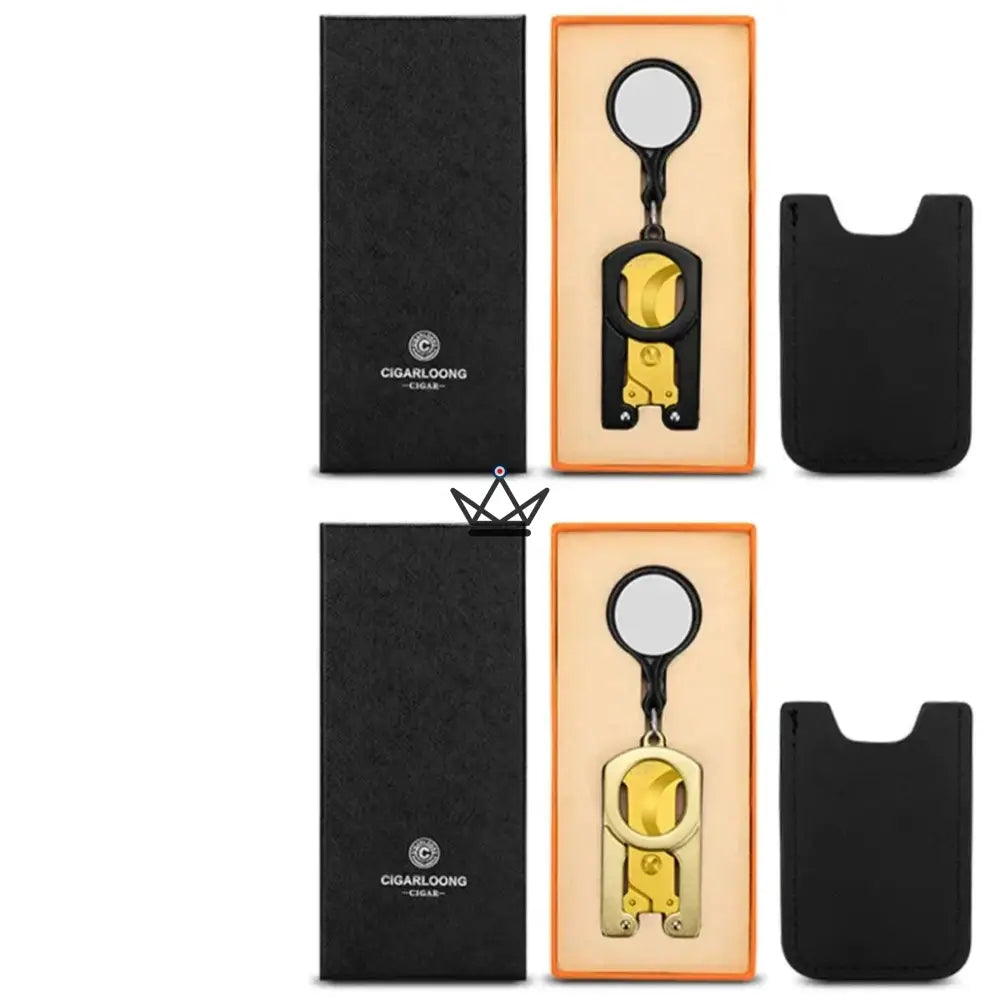 Klappbare Zigarrenschere Excelsior Edition — Metalllegierung, 3 Farben, Lieferung in Geschenkbox – Ansicht 8