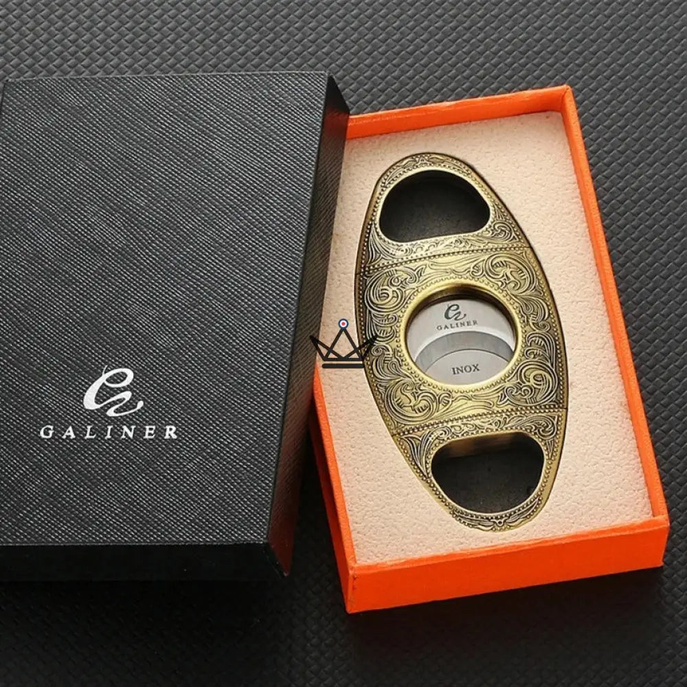 Héritage Edition Cigar Cutter — Vintage Gold or Original Gray, 9.4 x 4.4 cm — view 6