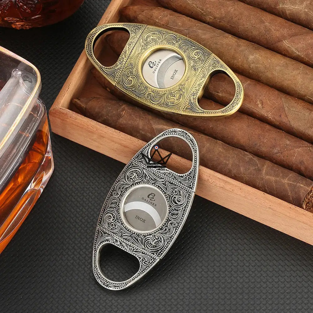 Prestige Heritage Edition Pack — Triple Torch Blue Flame Lighter & 24mm Double Blade Guillotine Cutter | Eternal Silver · Vintage Gold · Original Grey · Collector's Box Included — view 13
