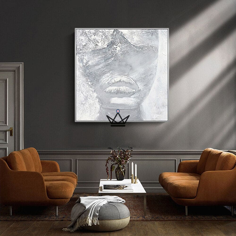 XXL pintura al óleo sobre lienzo - Blanco Evocador - vista 4