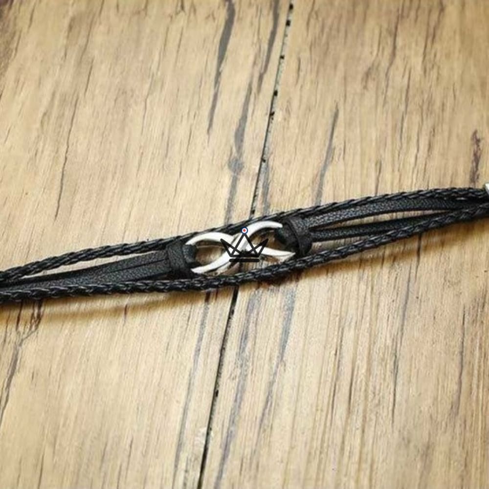 Armband Infinite – Echtes Leder & Unendlichkeitssymbol ∞ – 4 Farben – Ansicht 6