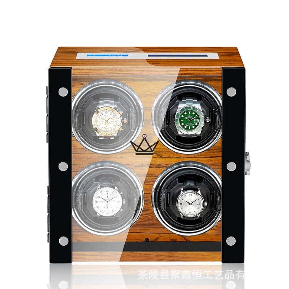 Uhrenbeweger BANGERS — Holz, für 2 bis 9 Uhren, LED, LCD-Anzeige, Fernbedienung – Ansicht 9