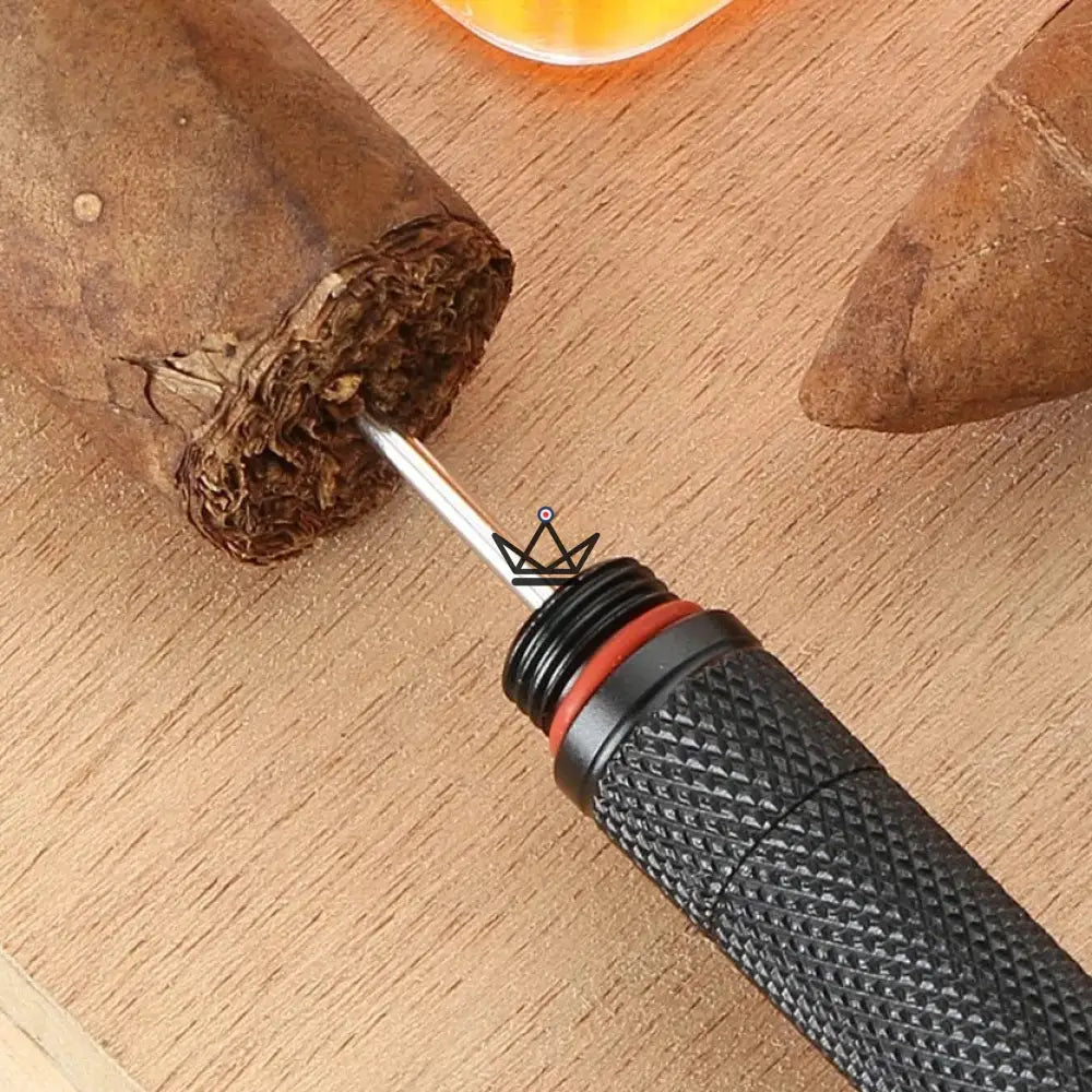 Draw — 2-in-1 Cigar Draw Enhancer & Punch Tool, Stainless Steel Needle, Black or Silver | Collector's Case Included — view 7
