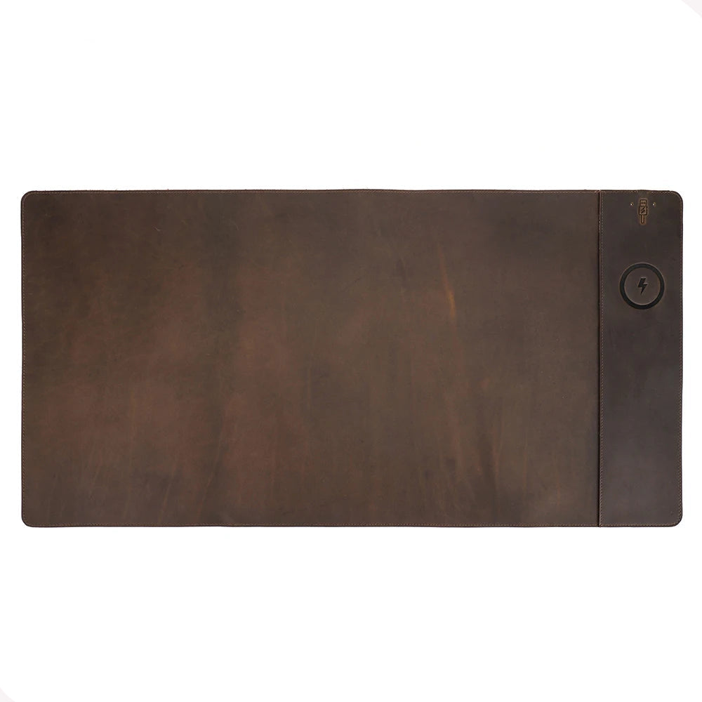 XXL Leder Mauspad personalisierbar mit kabellosem Ladegerät – Voyageur Livingstone – Ansicht 7