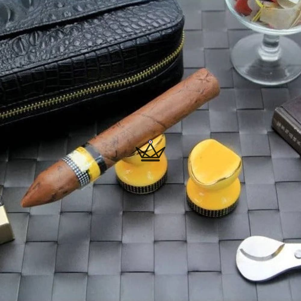 LAPAZ Cigar Rest — Set of 2, High Quality Ceramic, 4.5 × 3.5 × 3.5 cm | Cigar — view 3