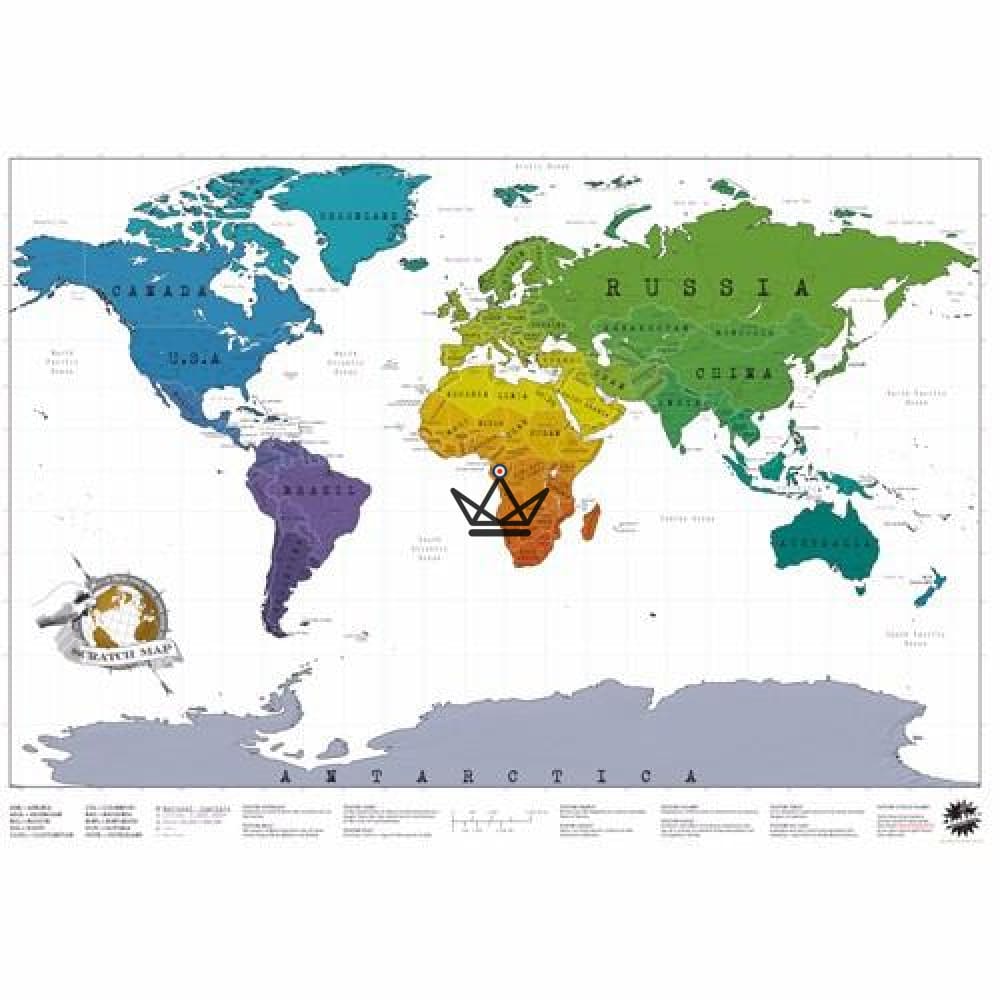 Carte du monde à gratter - Vintage 88 x 52 cm — image 6