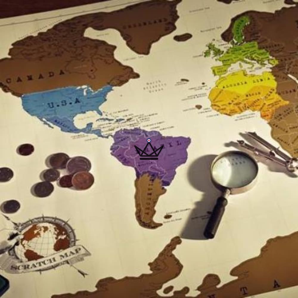 Carte du monde à gratter - Vintage 88 x 52 cm — image 7