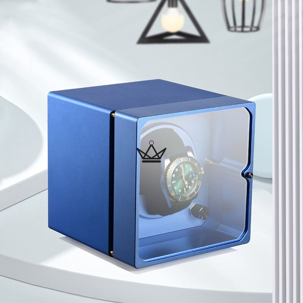 Automatic Watch Winder PRODIGY — Brushed Aluminum, 4 Modes, Modern Design — view 8