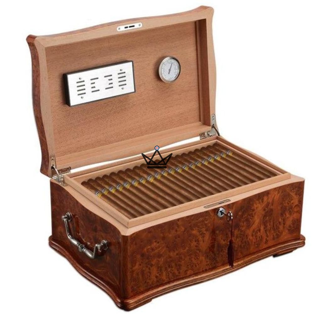WHITE HOUSE 100 Cigar Humidor — Presidential Design, 100 Cigars, Lock & Hygrometer — view 2