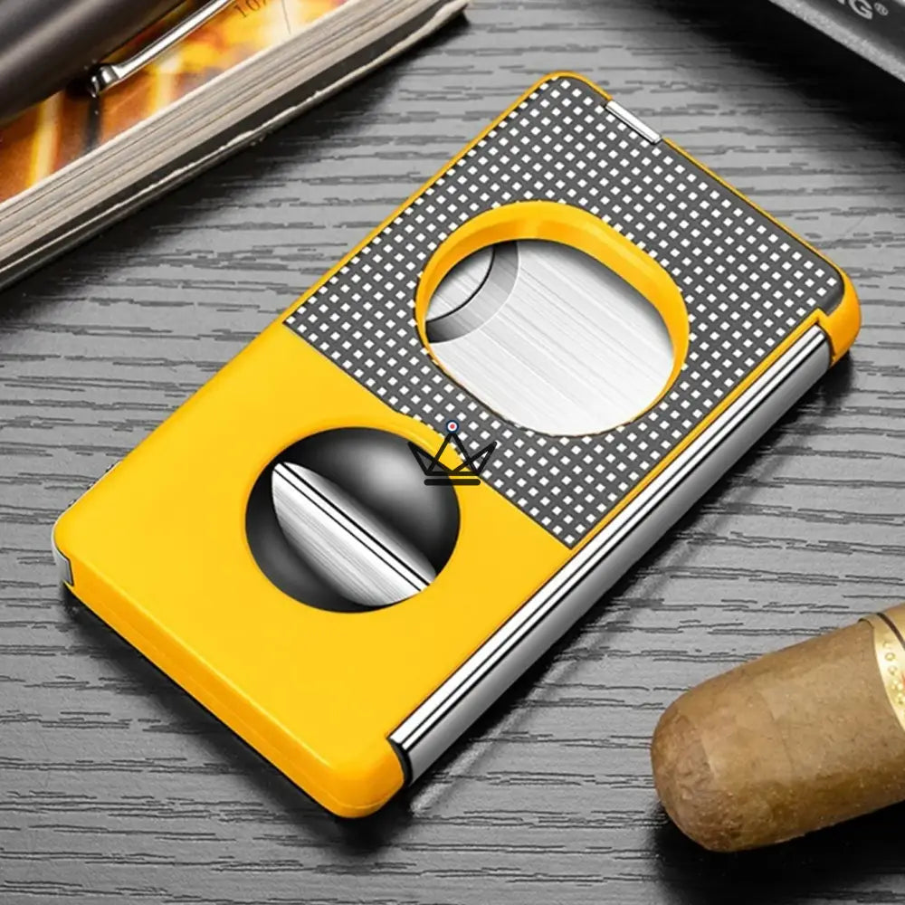 Elite Slice Cigar Cutter — 3 Cuts in 1 (Straight, V, Punch), Stainless Steel & Premium Resin, 6 Finishes, Gift Box Included — view 10
