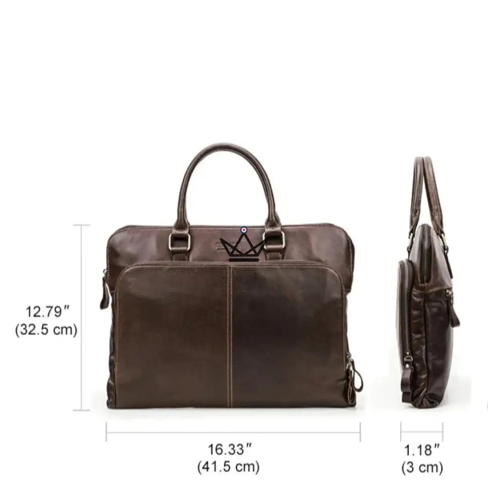 Customizable leather work bag - Voyageur Galilee — view 8