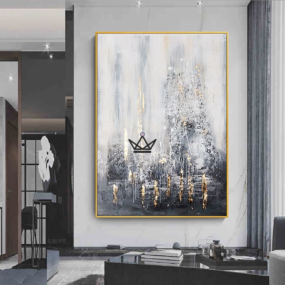 XXL pintura al óleo sobre lienzo - Abstracción de Oro XXL pintura al óleo sobre lienzo - Abstracción de Oro