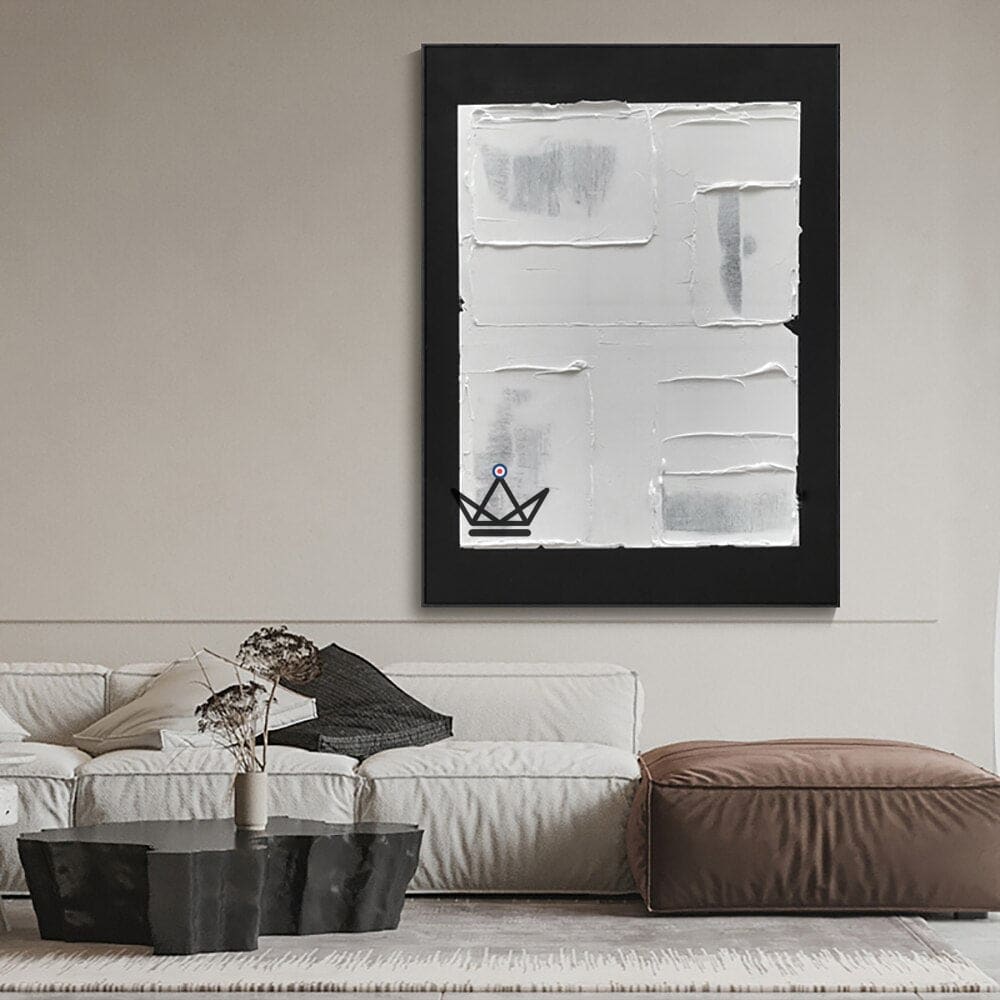 XXL oil painting on canvas - Monochrome Balance — view 3